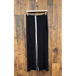 Joseph Ribkoff Long Black White Slit Skirt Size 6